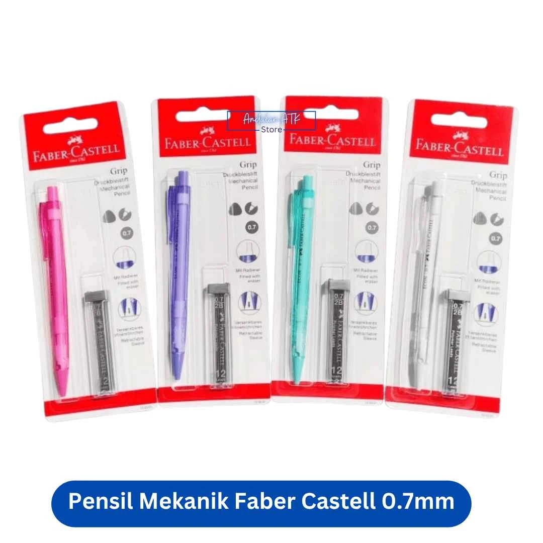 Pensil Mekanik / Mechanical Pencil Faber Castell Grip 0.7mm 2B Set